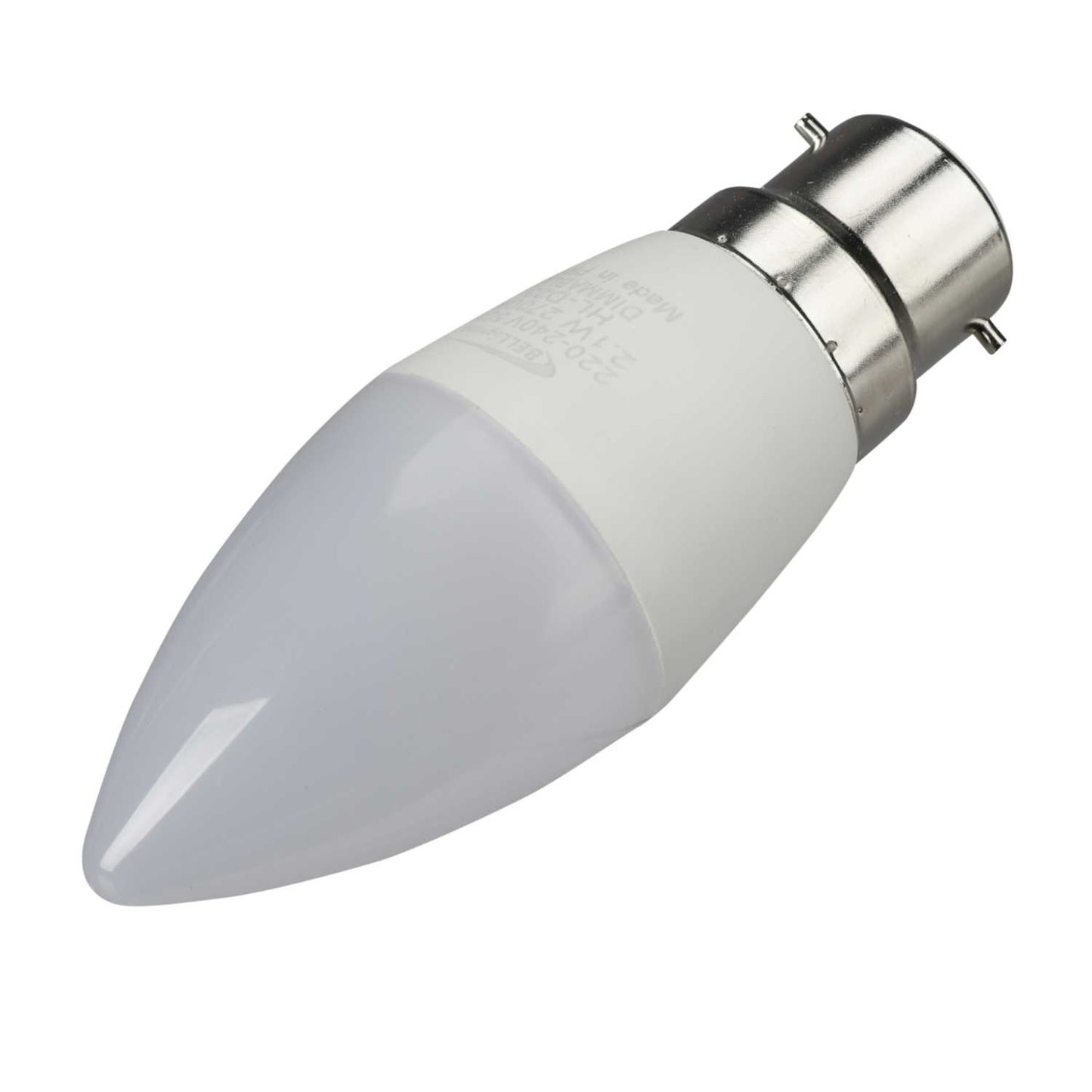 Bell 2.1W BC LED Dimmable Candle Lamp Opal 2700K