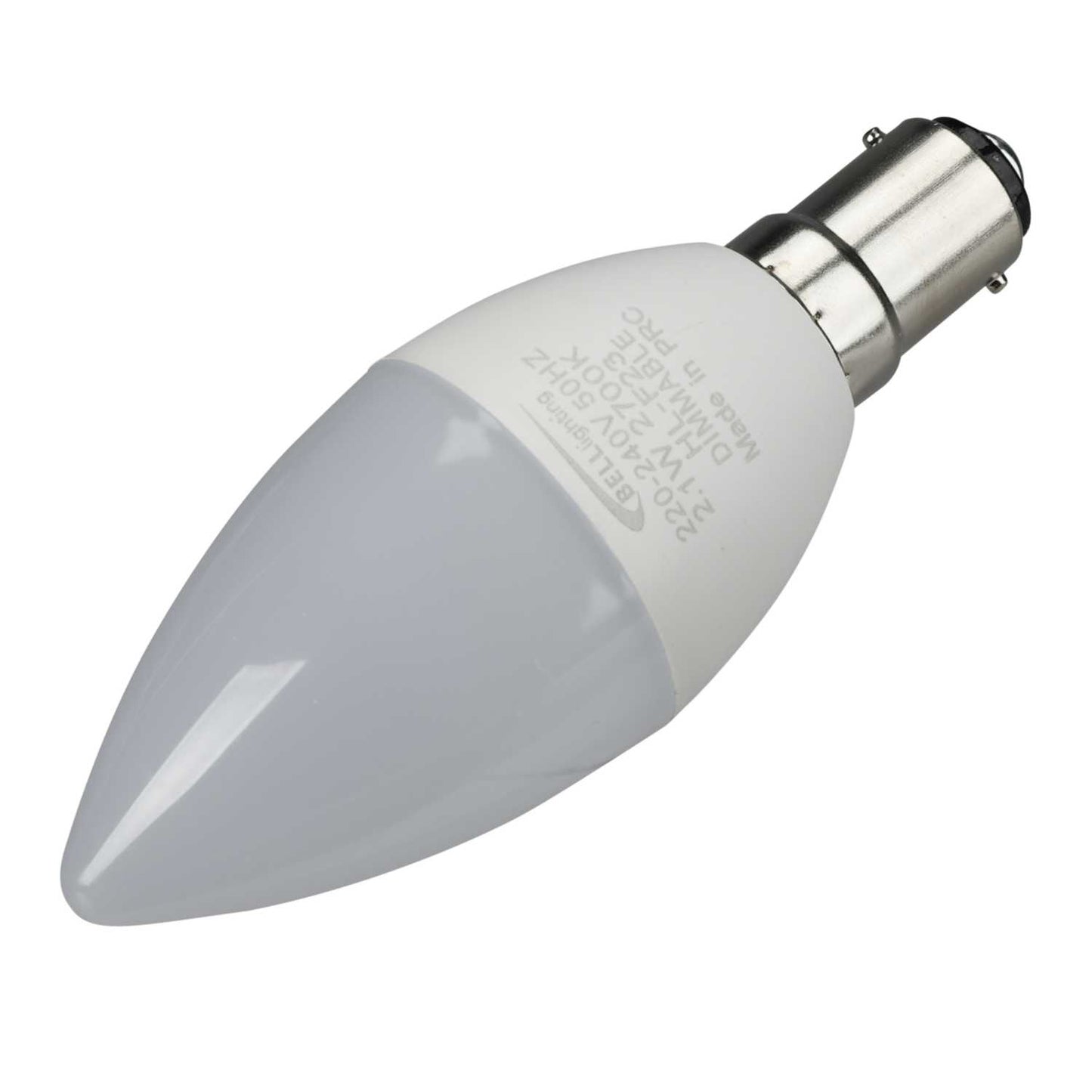 Bell 2.1W SBC LED Dimmable Candle Lamp Opal 2700K