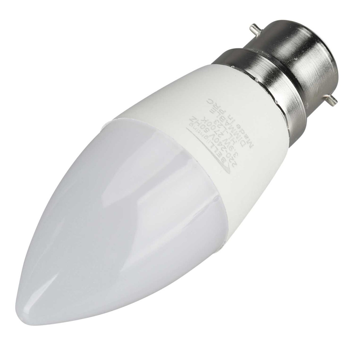 Bell 3.9W BC LED Dimmable Candle Lamp Opal 2700K