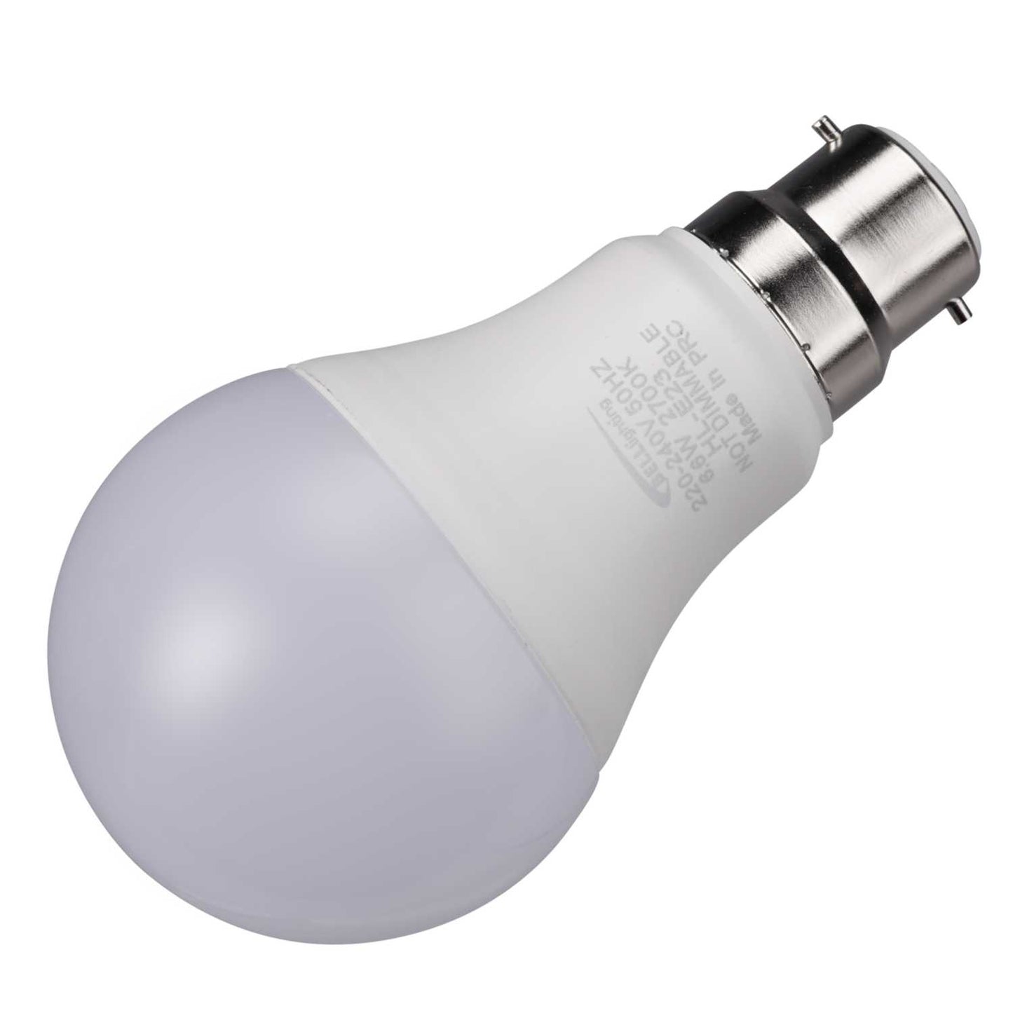 Bell 6.6W BC LED Non Dimmable GLS Lamp Opal 2700K