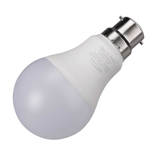 Bell 6.6W BC LED Dimmable GLS Lamp Opal 2700K