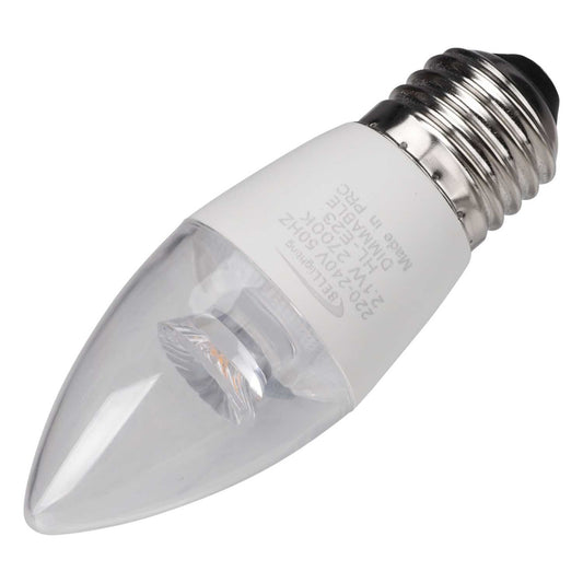 Bell 2.1W ES LED Dimmable Candle Lamp Clear 2700K