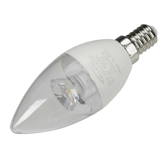 Bell 2.1W SES LED Dimmable Candle Lamp Clear 4000K
