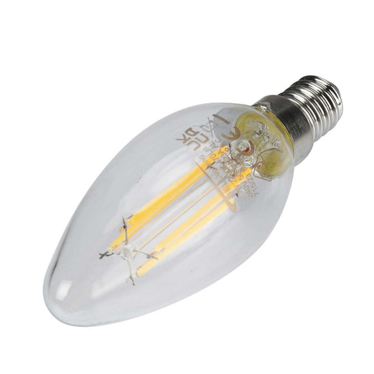 Bell 3.3W SES LED Non Dimmable Filament Candle Lamp Clear 2700K