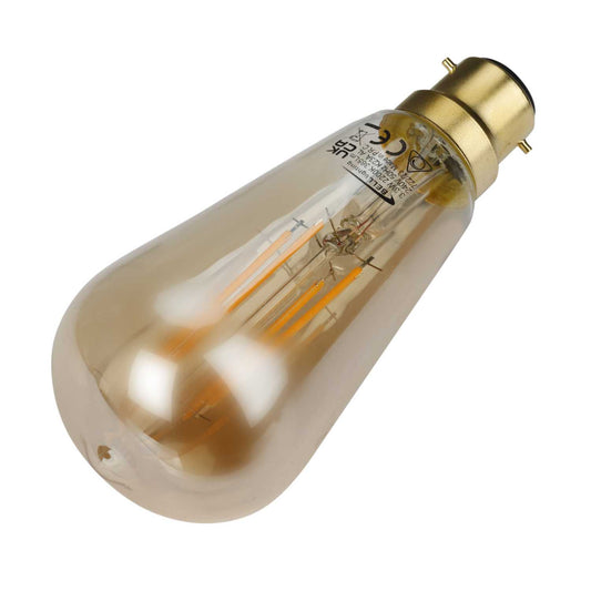 Bell 3.3W BC LED Dimmable Filament Vintage Squirrel Cage Lamp Amber 2200K