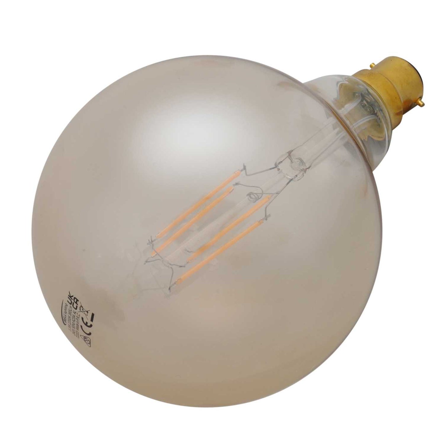 Bell Vintage 3.3W BC LED Non Dimmable Filament Large Globe Lamp Amber 2200K