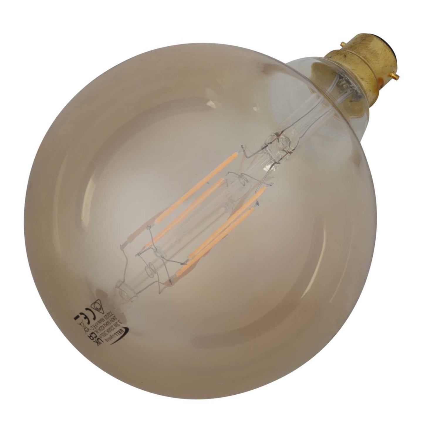 Bell Vintage 3.3W BC LED Dimmable Filament Large Globe Lamp Amber 2200K