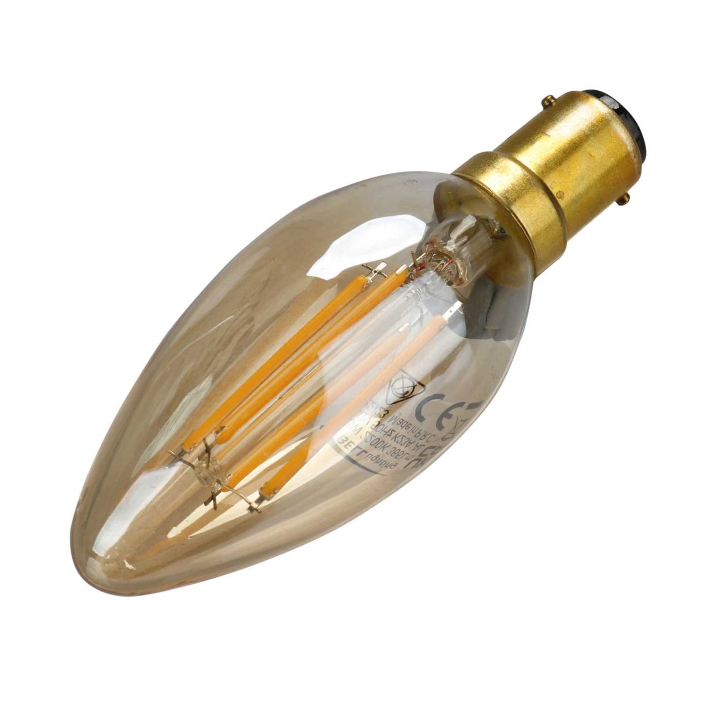 Bell Vintage 3.3W SBC LED Non Dimmable Candle Lamp Amber 2200K