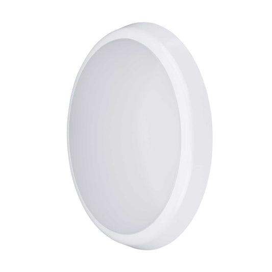 Bell Deco Slim 12W LED Tri-Colour Emergency Bulkhead with Microwave Sensor White