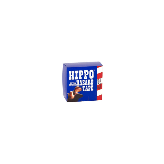 HIPPO RED/WHITE BARRIER TAPE 72mm x 500m H18413