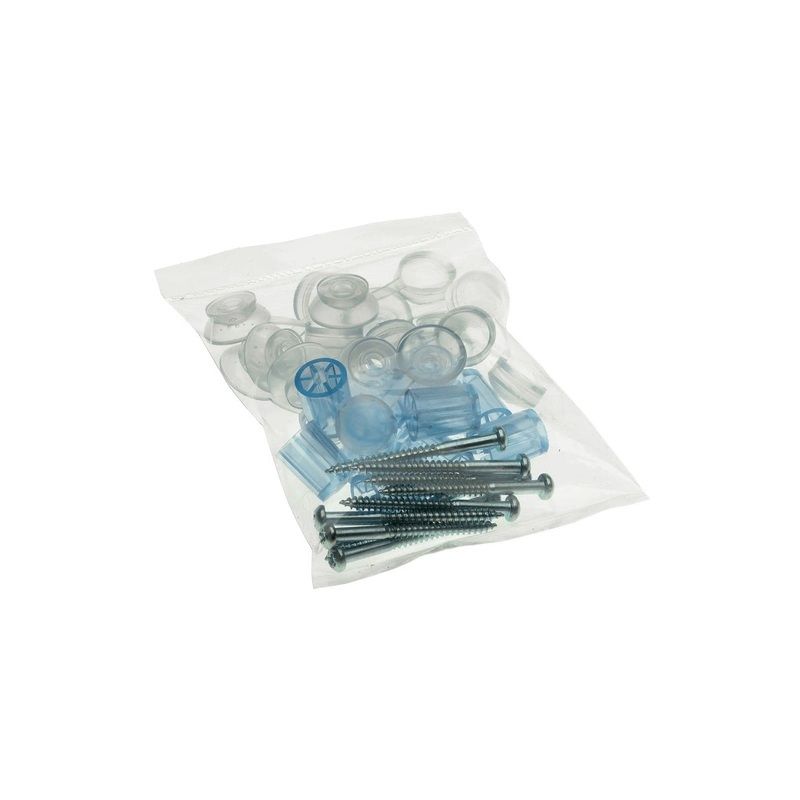 POLYPLASTICS FIXINGS & SPACERS FOR 3 PVC (PACK 10) AC4