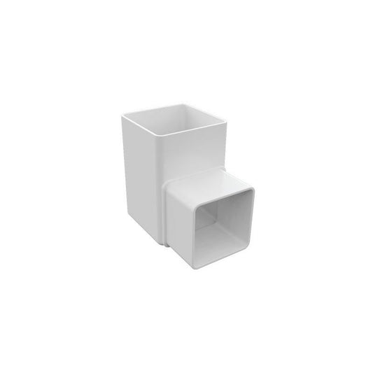 FREEFLOW SQUARE OFFSET BEND 90deg WHITE FRS524