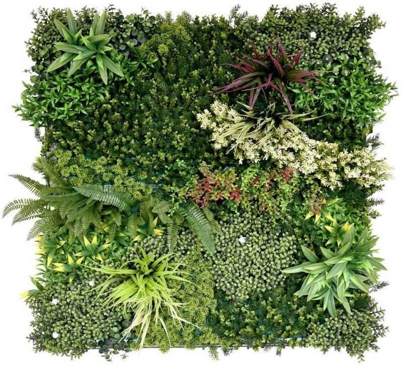 COMPLETE COMPOSITE INDOOR & OUTDOOR ARTIFICIAL GREEN WALL 1000 x 1000mm DESIGN A CCGWA