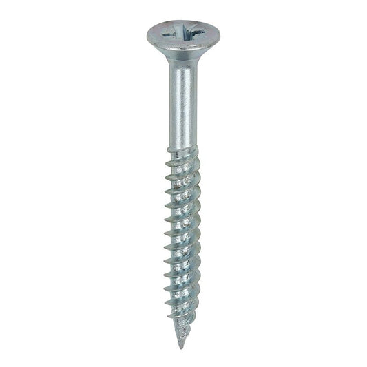 TIMCO TWINTHREAD CSK BZP WOODSCREWS 8 x 1 1/2" (BOX 200) 08112CWZ