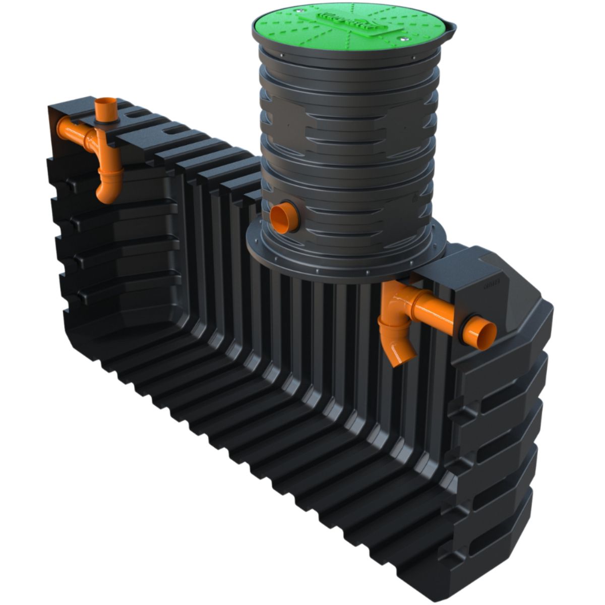 KLARGESTER GAMMA PLASTIC SEPTIC TANK 4000l C/W COVER AND FRAME