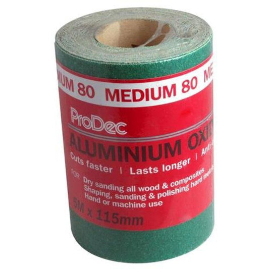 RODO PAALV80 ALUMINIUM OXIDE ROLL 5m 80 GRIT