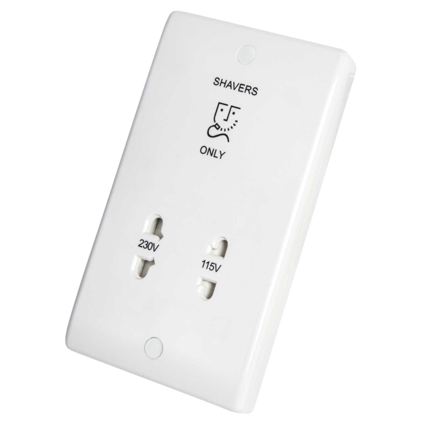 BG Nexus 115 / 230V Dual Voltage Shaver Socket White