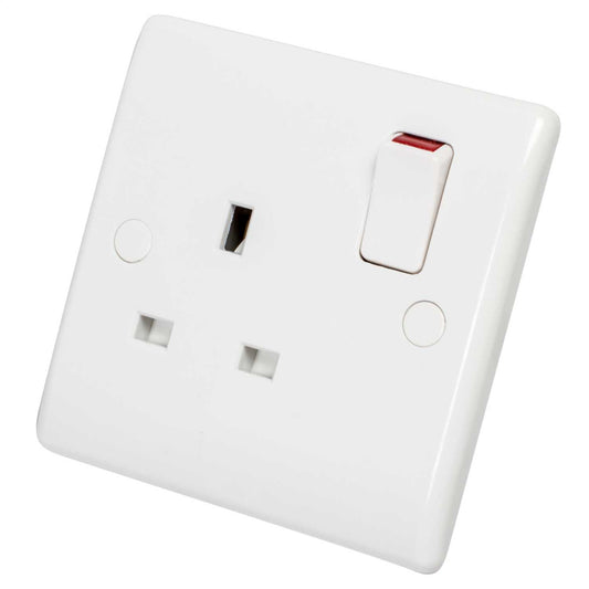 BG Nexus 13A 1 Gang Switched Socket White