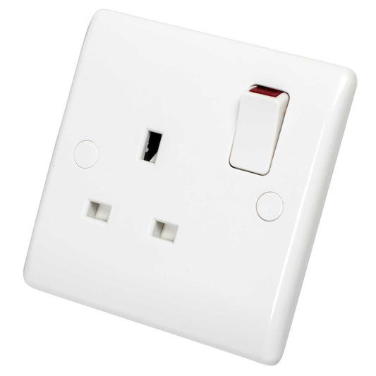 BG Nexus 13A DP 1 Gang Switched Socket White