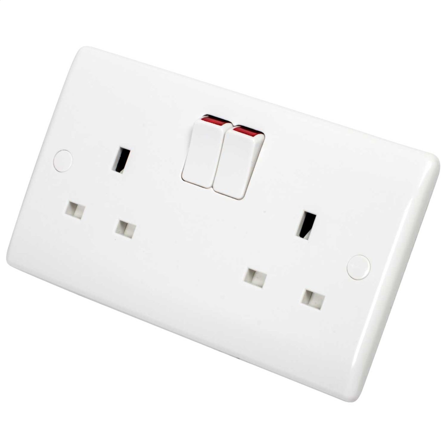 BG Nexus 13A DP 2 Gang Switched Socket White