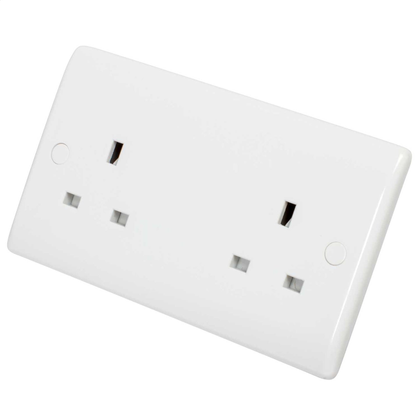 BG Nexus 13A 2 Gang Unswitched Socket White