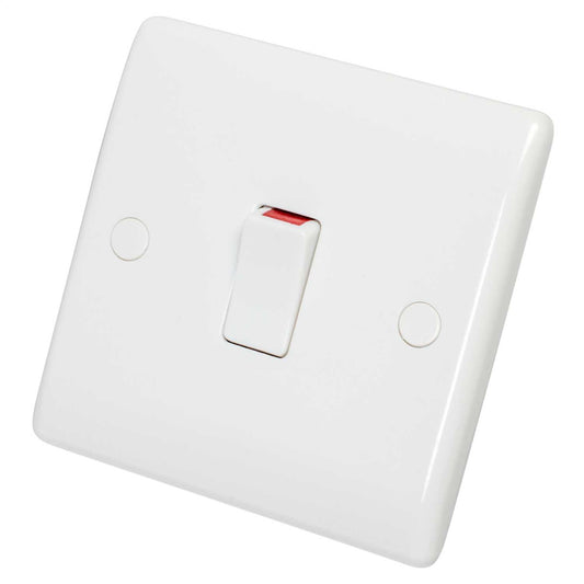 BG Nexus 20A DP Switch White