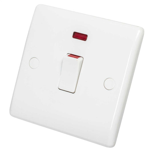 BG Nexus 20A DP Switch with Neon White