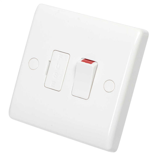 BG 13A DP Switched Fused Spur with Flex Outlet White