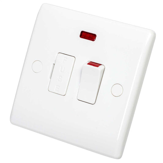 BG Nexus 13A DP Switched Fused Spur with Neon White