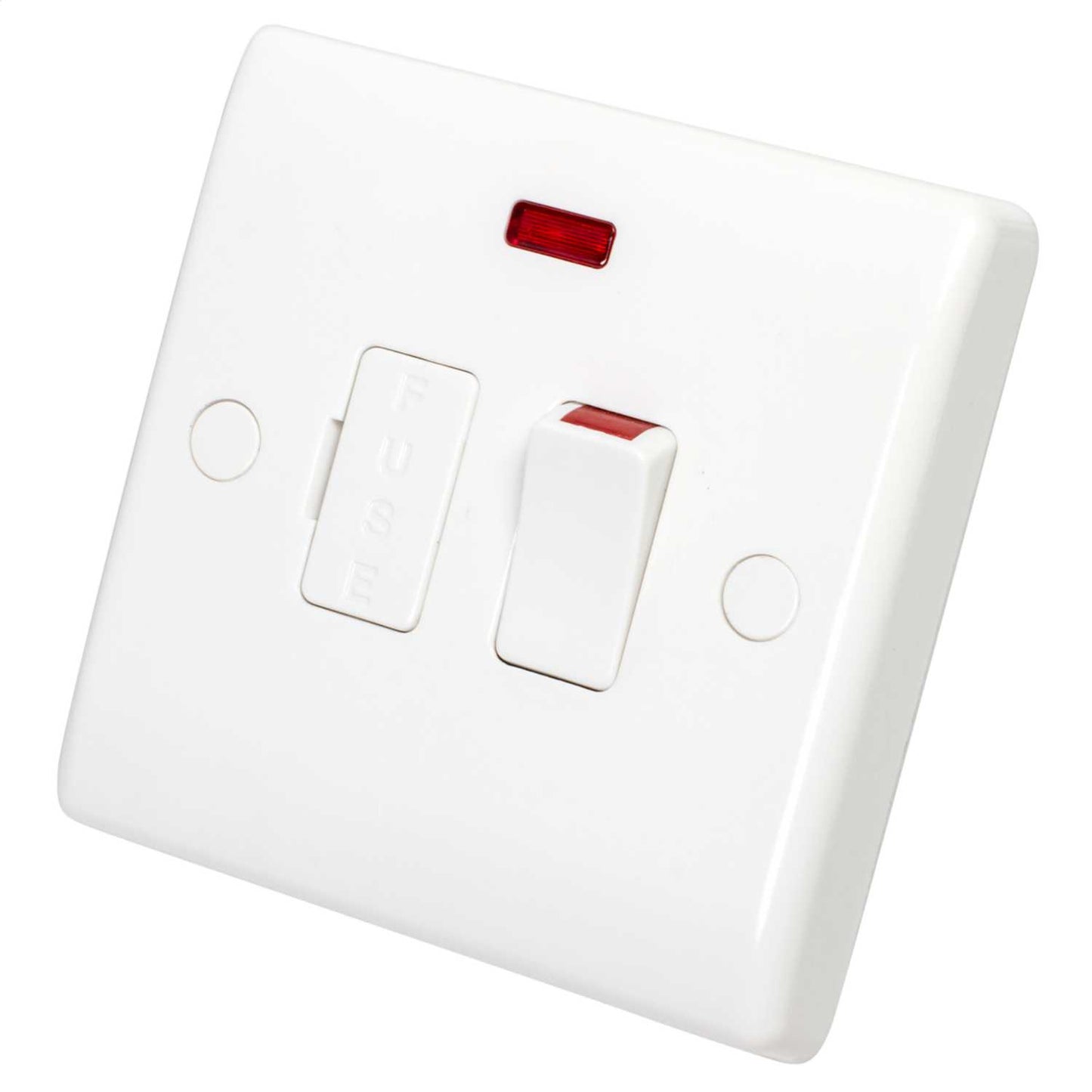 BG 13A DP Switched Fused Spur with Neon and Flex Outlet White