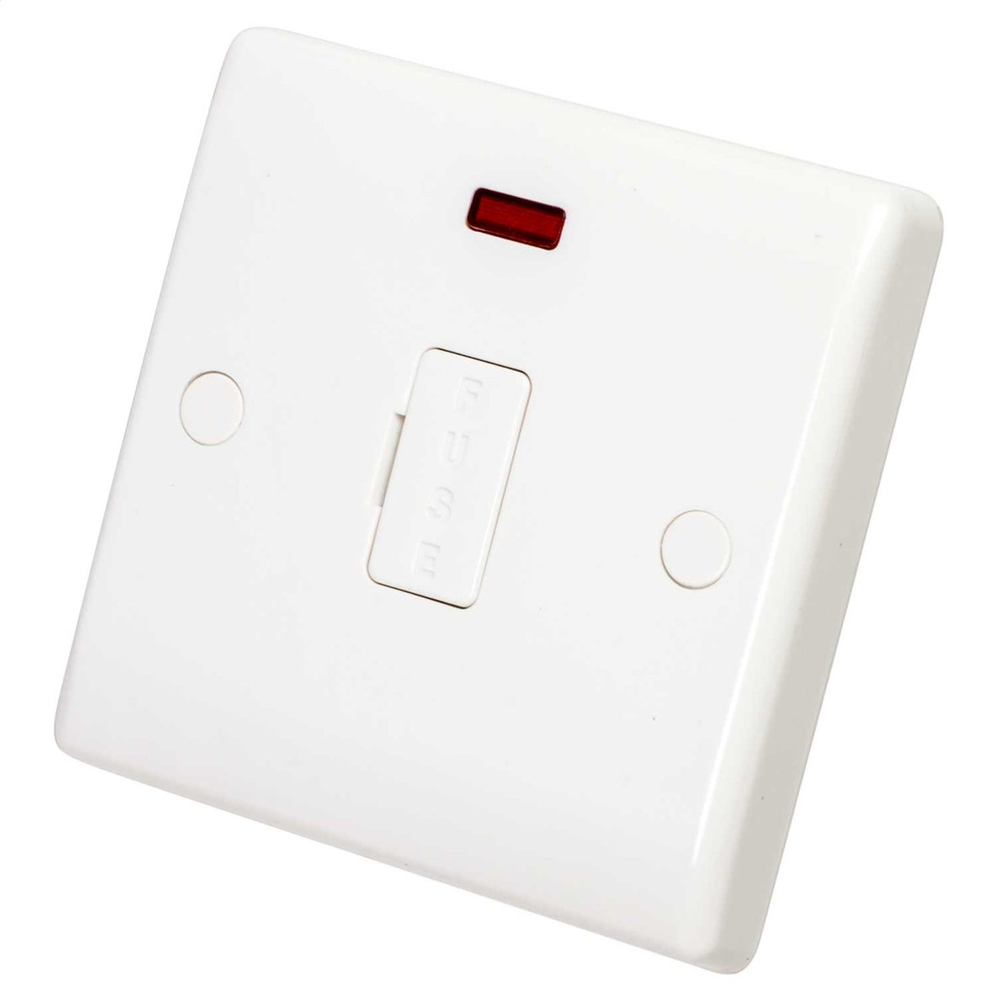 BG 13A DP Unswitched Fused Spur with Neon and Flex Outlet White