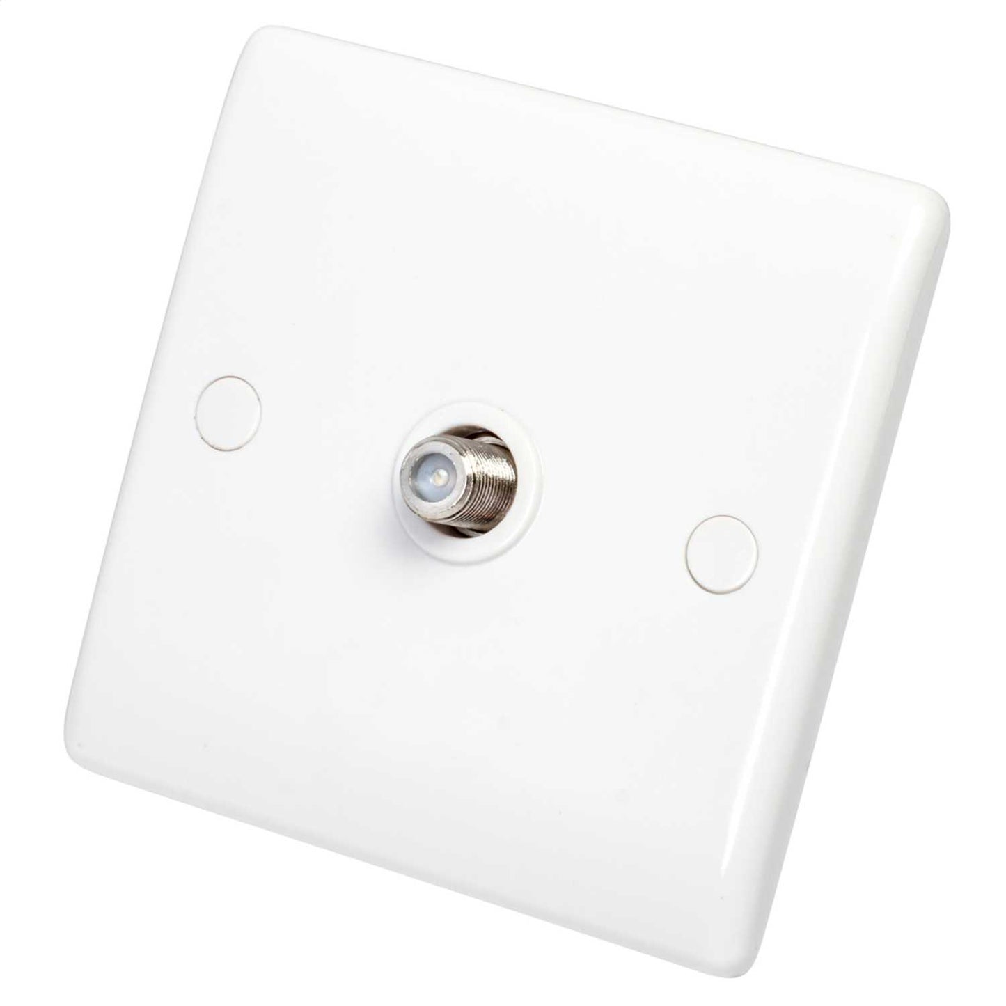 BG 1 Gang Satellite Socket White