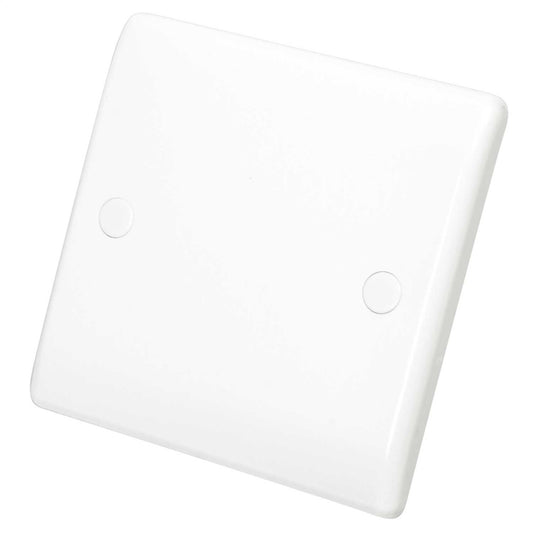 BG Nexus 1 Gang Blank Plate White