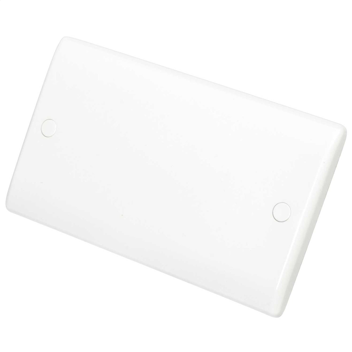BG Nexus 2 Gang Blank Plate White