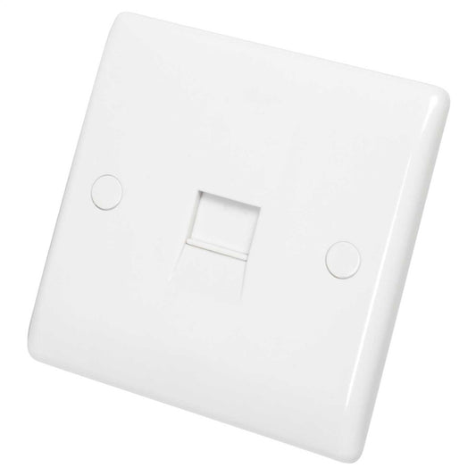 BG Nexus 1 Gang Secondary Telephone Socket White