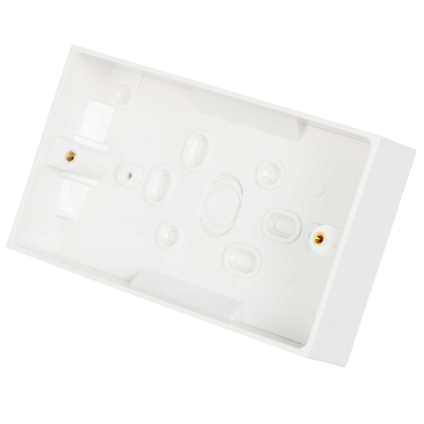 BG 900 Series 2 Gang 32mm Pattress Back Box White