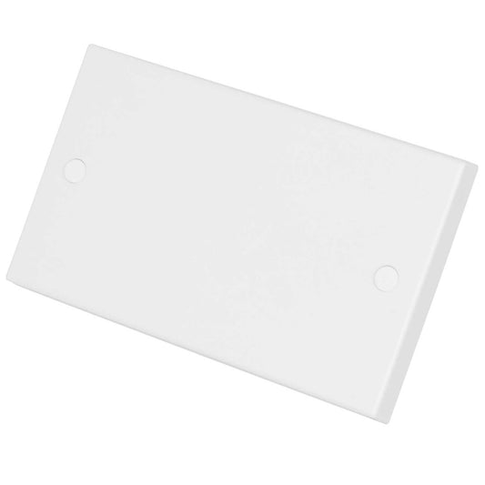 BG 900 Series 2 Gang Blank Plate White