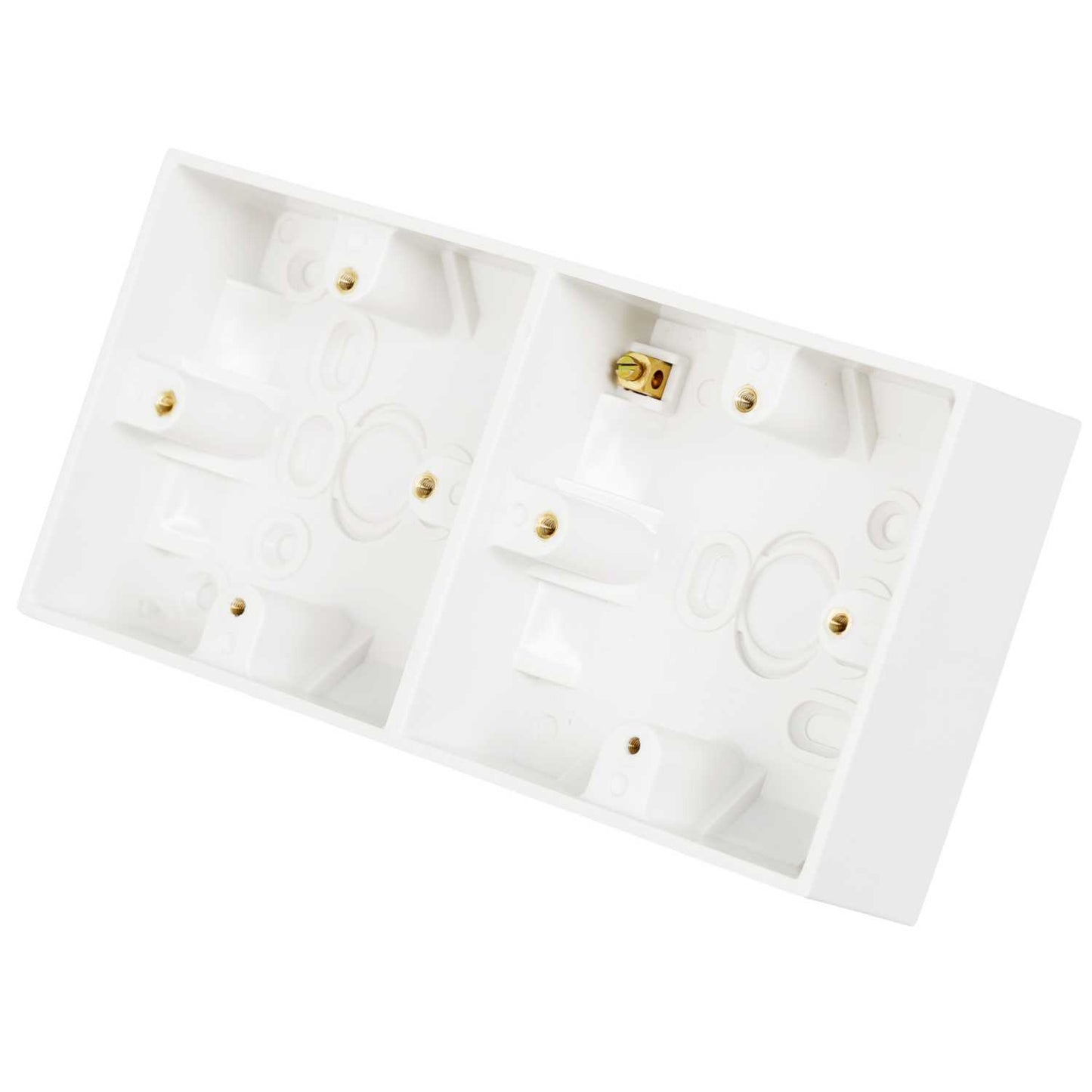 BG 37mm Dual Pattress Back Box White