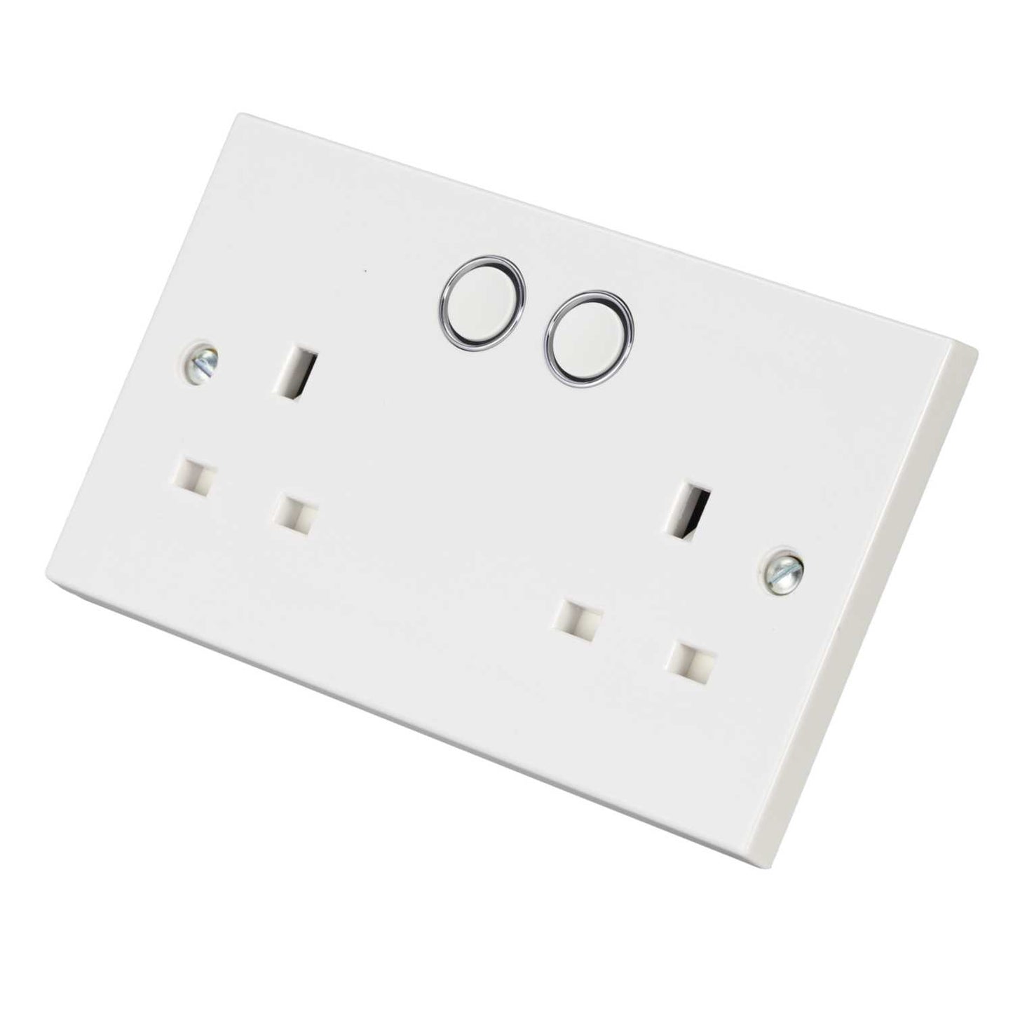 BG 13A 2 Gang Smart Switched Socket White