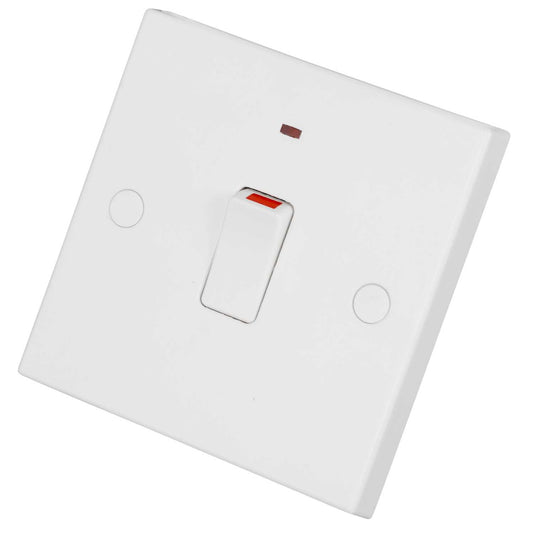 BG 900 Series 20A DP Switch with Neon White