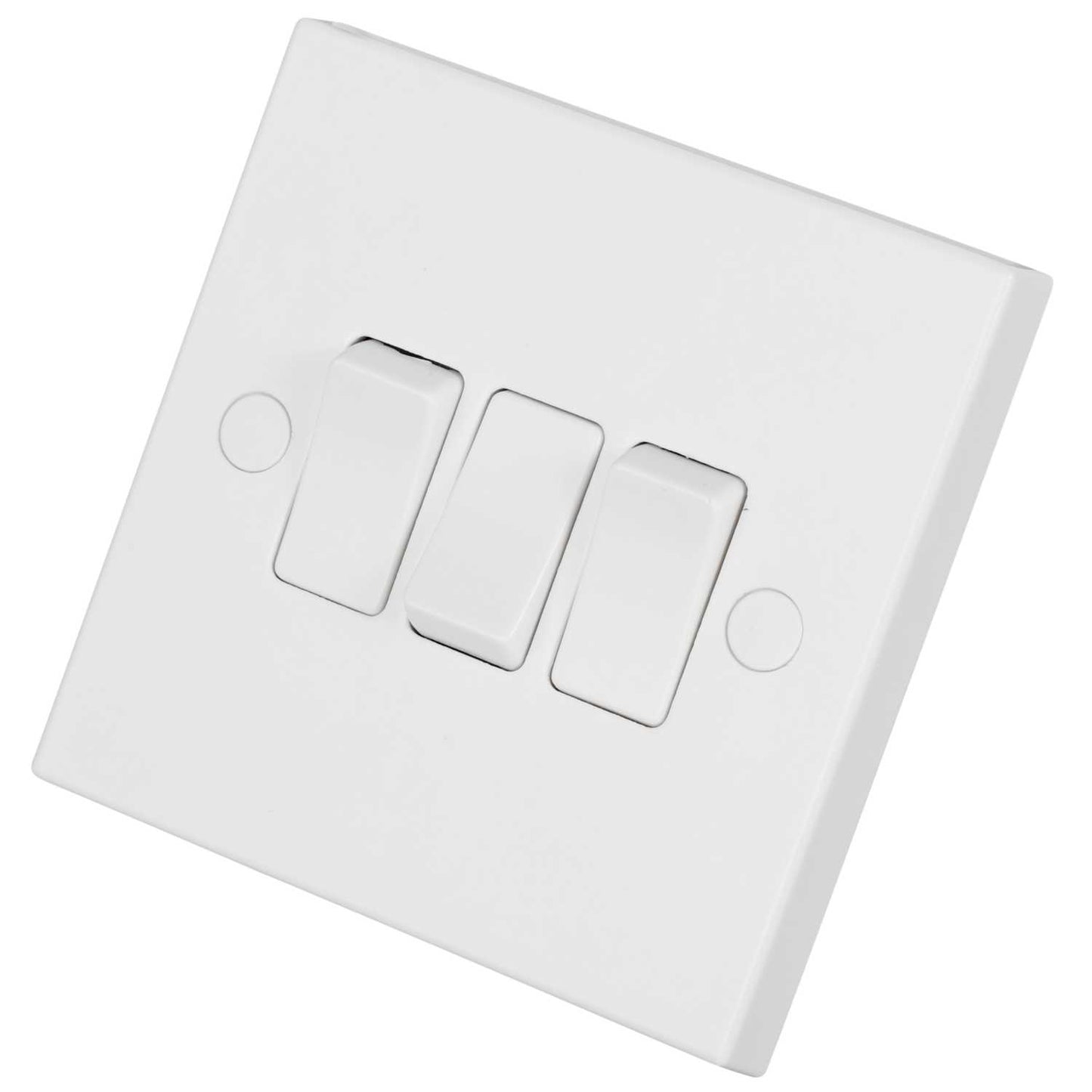 BG 900 Series 10A 3 Gang 2 Way Light Switch White