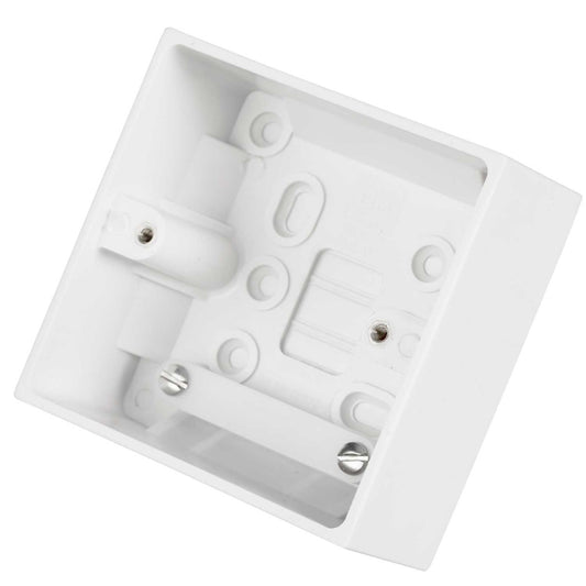 BG 1 Gang 45mm Pattress Back Box White