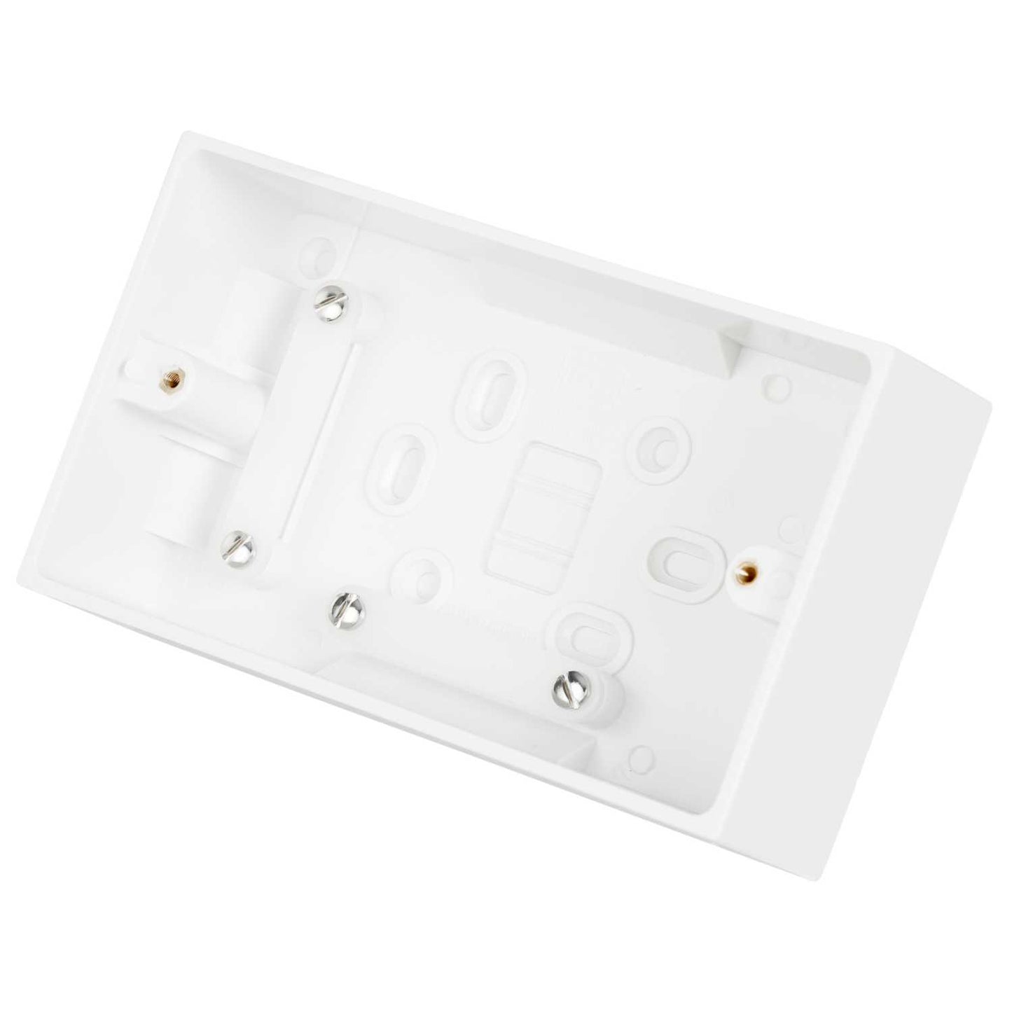 BG 2 Gang 45mm Pattress Back Box White