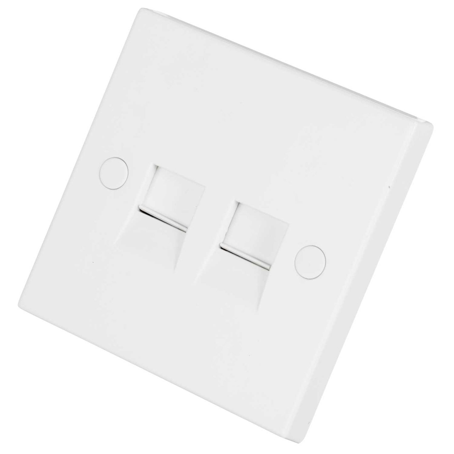 BG 900 Series 2 Gang Secondary Telephone Socket White