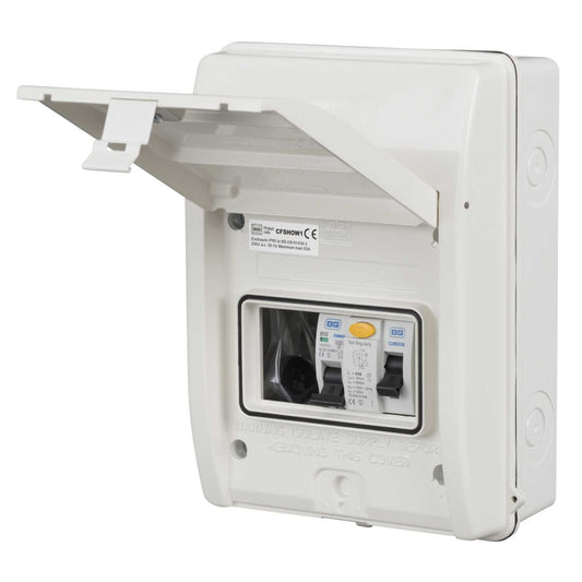 BG Metal Clad Shower Unit with 63A RCD and 50A MCB