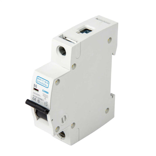 BG 6A Single Pole 6kA B Curve MCB