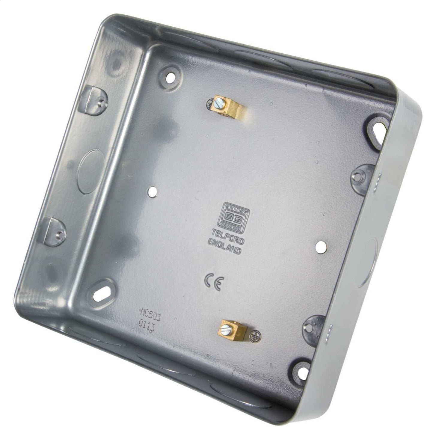 BG 6 and 8 Gang Surface Metal Back Box with Knockouts