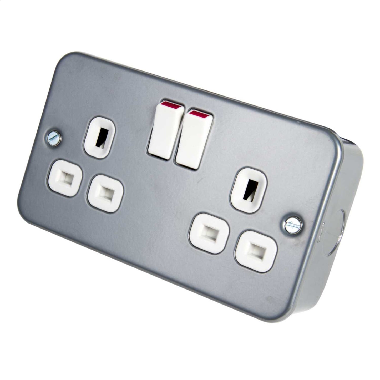 BG 13A DP 2 Gang Socket Metal Clad