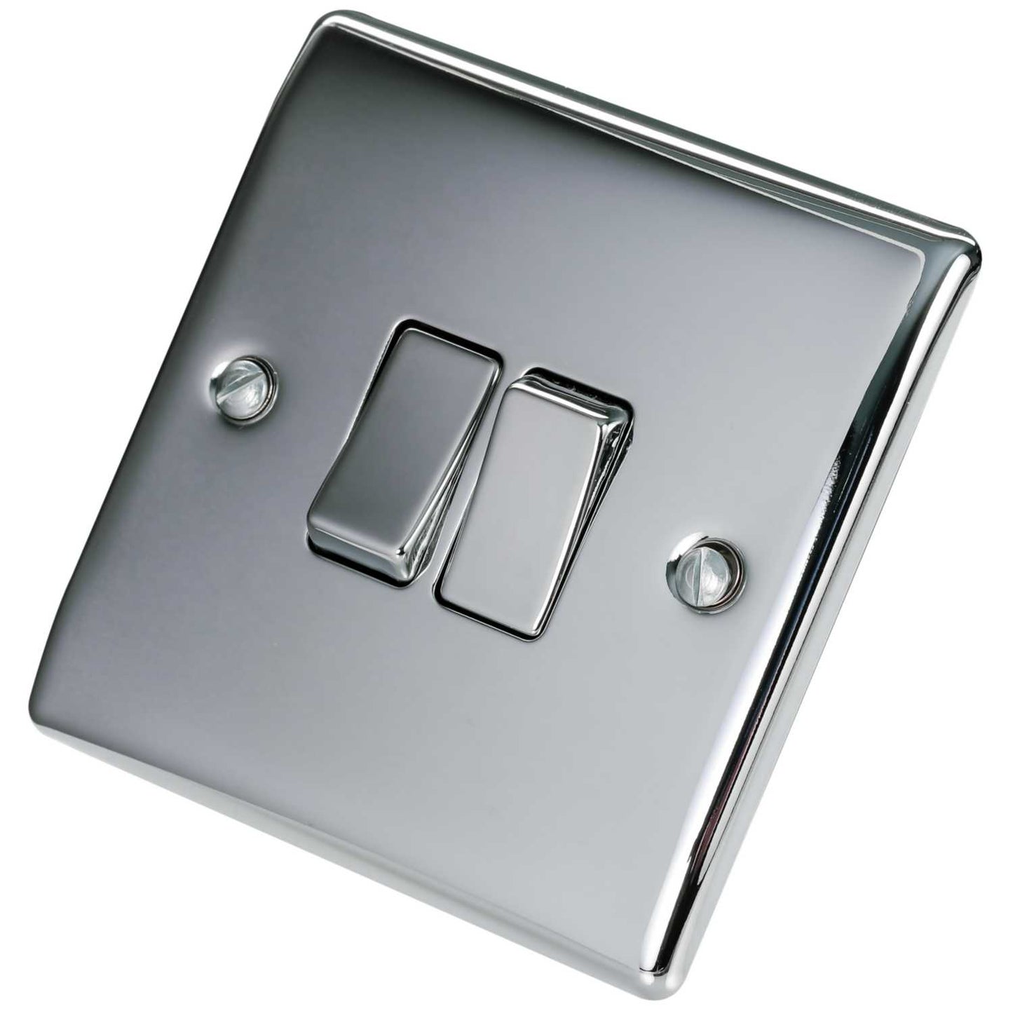 BG 10A 2 Gang 2 Way Light Switch Polished Chrome
