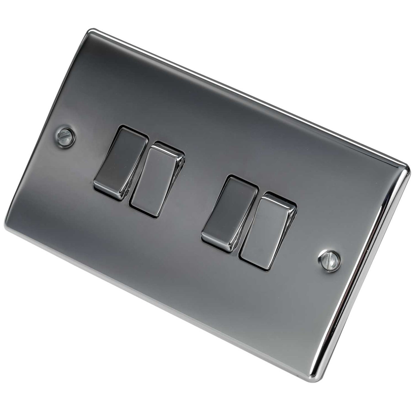 BG 10A 4 Gang 2 Way Light Switch Polished Chrome